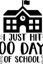 i just hit 100 days of school free svg file