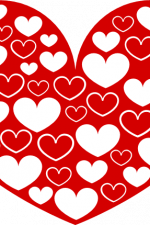 heart made of hearts, love free svg file, clipart images