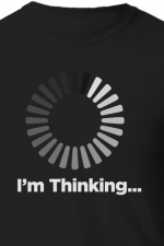I'm thinking, loading circle, funny shirt - free svg file for members
