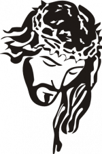 jesus christ head clipart, christian religious free svg file