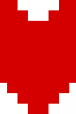 minecraft pixel heart free svg file, clipart images