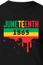 juneteenth 1865, bloody flag - free svg file for members