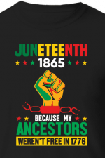 juneteenth 1865, because my ancestors weren't free in 1776 free svg file