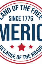 land of the free because of the brave since 1776, patriotic free svg file