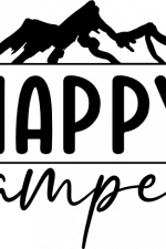 happy camper, camping free svg file
