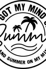 got my mind on summer, vacation free svg file