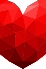 abstract heart art - free svg file for members