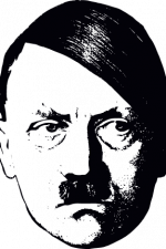 adolph hitler face clipart free svg file