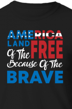 america land of the free because of the brave - free svg file for members