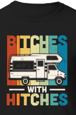 bitches with hitches, funny camping shirt free svg file
