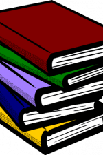 stack of books clipart, reader - free svg file for members