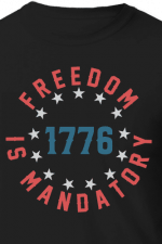 freedom is mandatory 1776 free svg file image