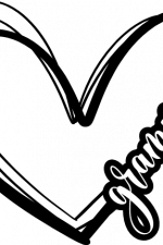 grammy heart, mothers day - free svg file for members