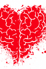heart shape brain splatter, art free svg file image