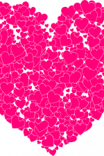 heart made of hearts, valentines day free svg file image