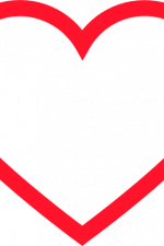 open heart outline free svg file clipart image