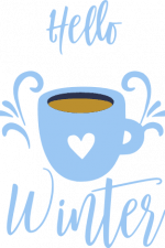 hello winter coffee tea cup free svg file image