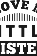 i love my little sister, siblings free svg file