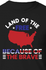land of the free because of the brave, 4th july free svg file