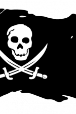 pirate flag clipart image - free svg file for members