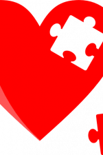 puzzle heart clipart image, valentines day free svg file