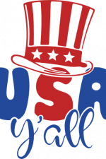 USA y'all, usa hat, 4th of july free svg file