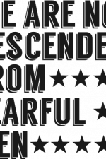 we are not descended from fearful men, patriotic - free svg file for members