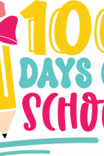 100 days of school free svg file image