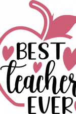 best teacher ever, back to school free svg file image