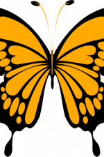 butterfly clipart image - free svg file for members