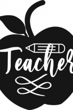 teacher sign in apple free svg file image