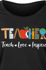 teacher, teach, love, inspire - free svg file for members