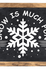 snow is much fun, winter - free svg file for members