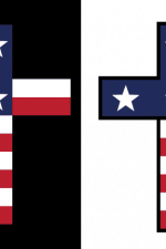 USA flag cross, american, patriotic - free svg file for members