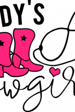 daddys little cow girl - free svg file for members