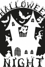 halloween night, haunted house free svg file images