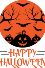 happy halloween, scary pumkins scene - free svg file for members