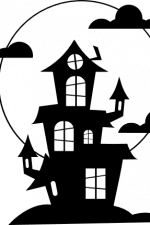 haunted house, halloween - free svg file for members