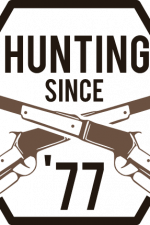hunting since 77, crossed rifles free svg file image