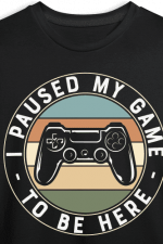 I pause my game to be here, funny player design - free svg file for members