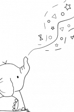 little elephant, clipart free svg file