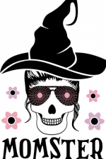 momster sign, skull witch, halloween - free svg file for members