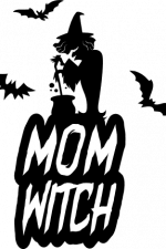 mom witch, funny halloween - free svg file for members