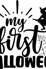 my first halloween free svg file, clipart images