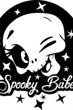 spooky babe skull, halloween - free svg file for members