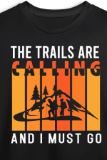 the trails are calling and I must go, hiking free svg file