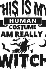 this is my human costume, witch - free svg file for members