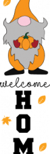 fall gnome, welcome home porch sign - free svg file for members