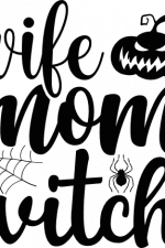 wife mom witch, halloween free svg file