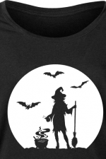 witch and moon, halloween - free svg file for members